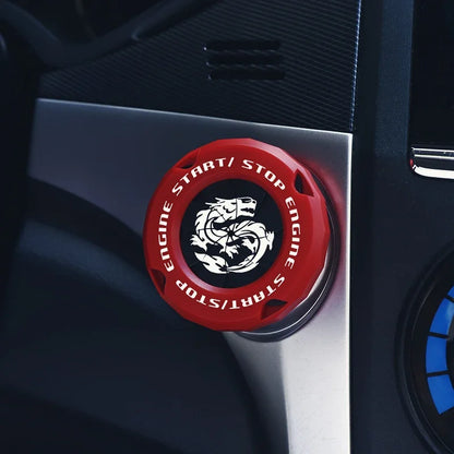 Car One-Key Start/Stop Button Cover – Engine Ignition Protective Sticker for Car & Motorcycle Interior Decoration