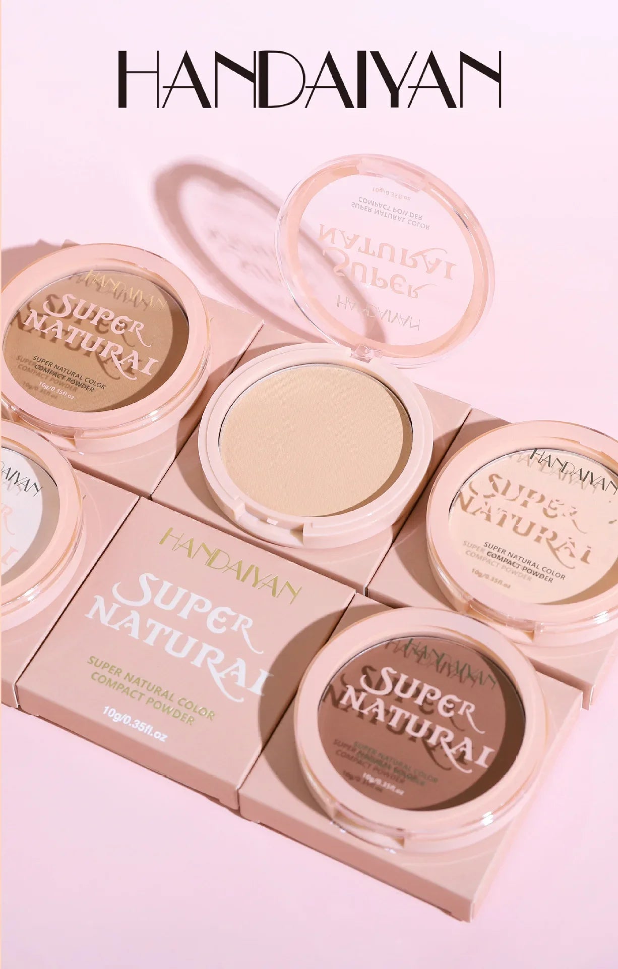 8-Color Matte Pressed Face Powder – 24H Oil Control, Full Coverage Waterproof Setting Foundation