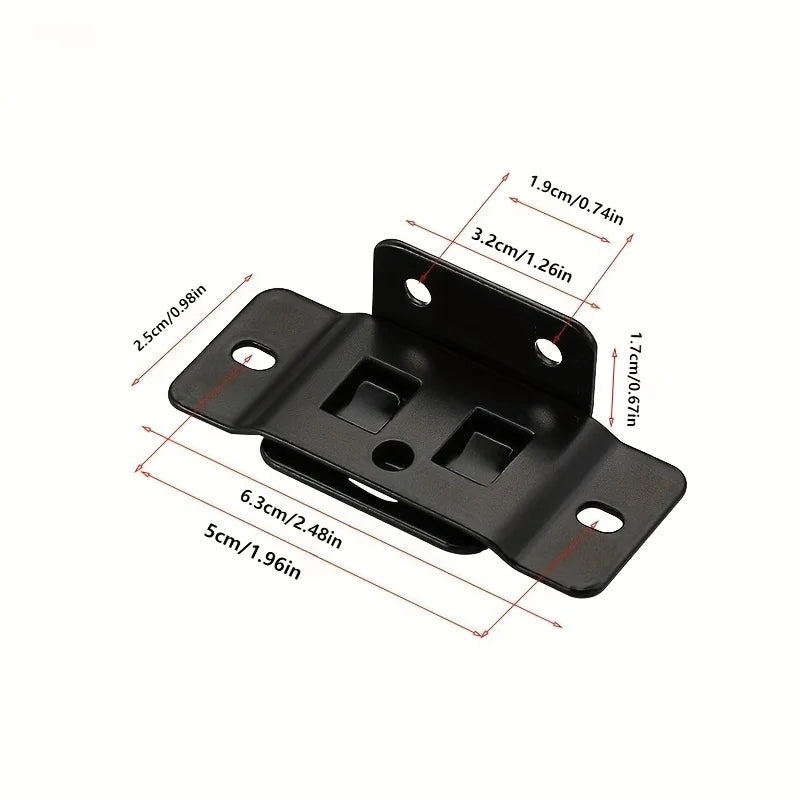 10Pcs Heavy-Duty L-Shaped Furniture Brackets with Screws – Durable Cabinet Support Racks for Easy Installation and Home Repair