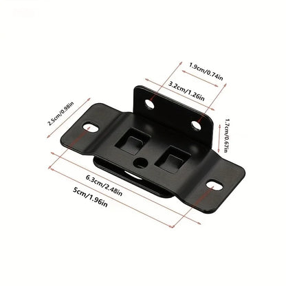 10Pcs Heavy-Duty L-Shaped Furniture Brackets with Screws – Durable Cabinet Support Racks for Easy Installation and Home Repair