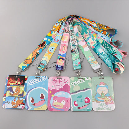 FI24 Japanese Anime Lanyard – Student Card & Badge Holder, Neck Strap for Phone, Subway & Access Cards, Gift for Kids