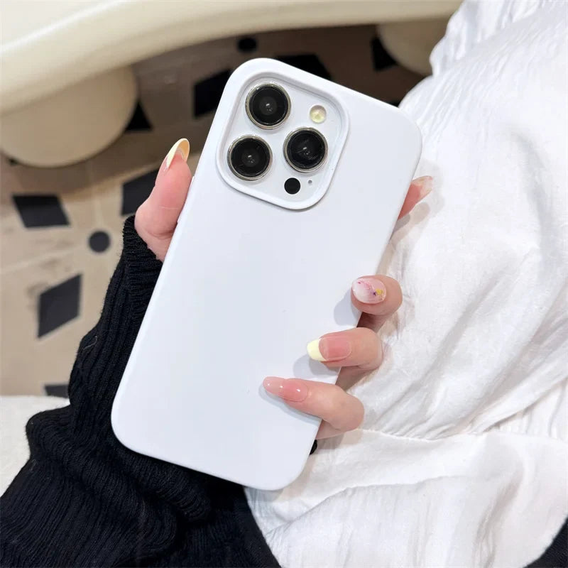 Liquid Silicone iPhone Case - Shockproof Protective Cover for iPhone 17, 16, 15, 14, 13 & 12 Pro Max