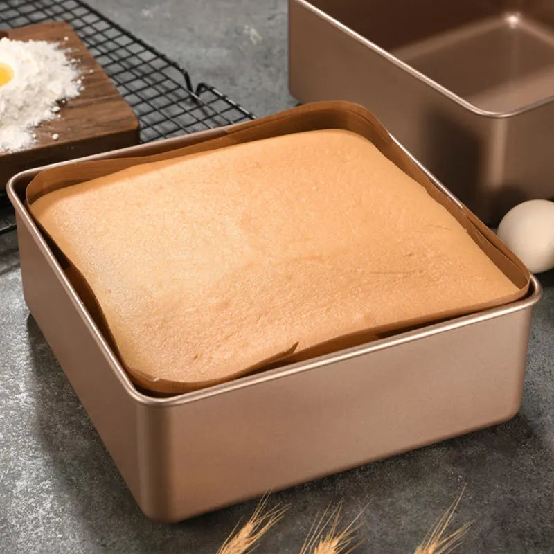 7/8/9 Inch Square Cake Mold – Sponge and Fluffy Cake Pan for Family Baking, Pastries, Cookies, and Chocolate Making