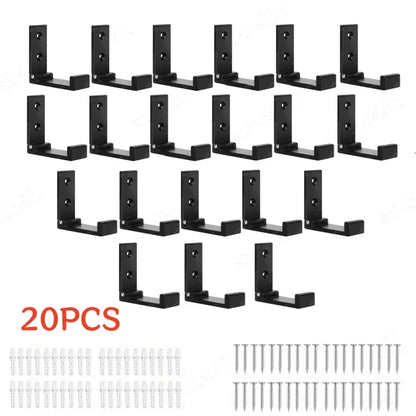 Folding Aluminum Alloy Wall Hooks – Rustproof Coat, Towel & Clothes Hanger (1/5/50 Pack)