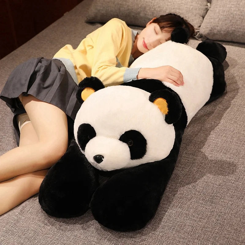 60–120cm Giant Panda Plush Toy — Soft Stuffed Animal Pillow for Kids, Birthday & Christmas Gift