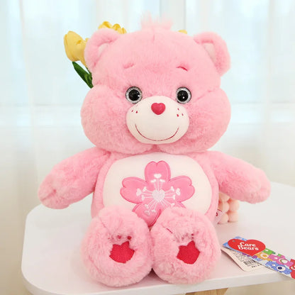 Care Bears Kawaii Plush Toys — 22/33/45cm Pink Sakura Soft Stuffed Cartoon Bears, Cute Gift for Girls & Boys
