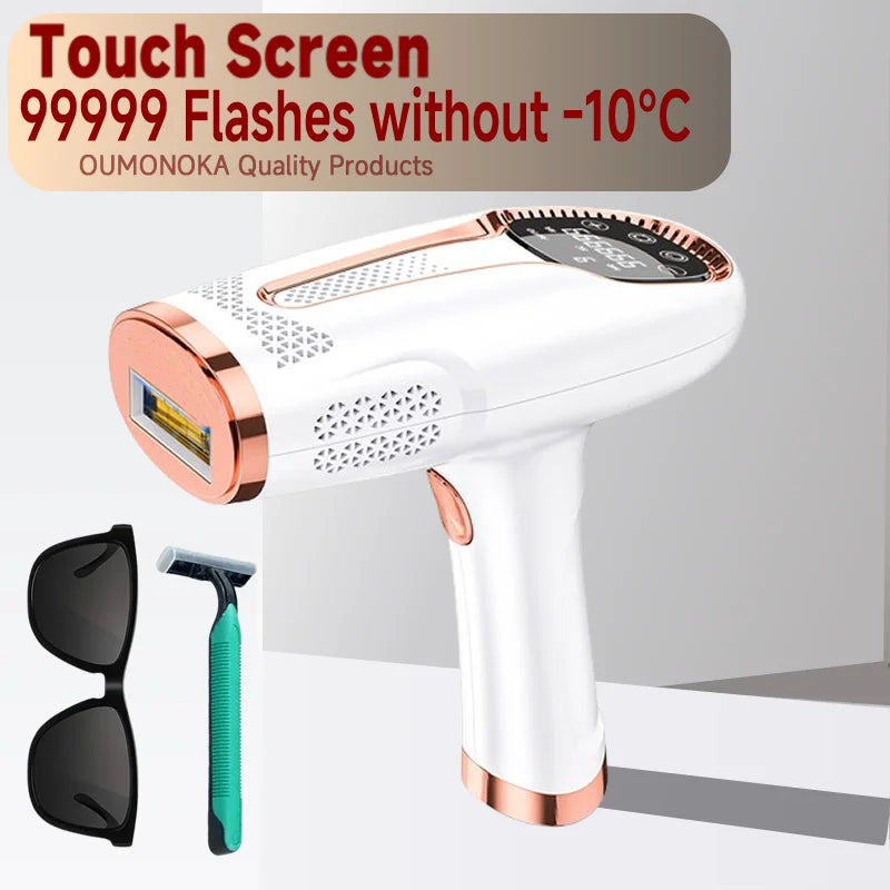 Body Bikini IPL Hair Removal Device – 999,999 Flashes, Permanent Painless Laser Epilator for Women, Home Use