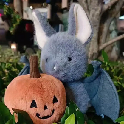 22cm Bat Plush Toy - Funny Cartoon Grey Bat Stuffed Animal for Car and Home Decor