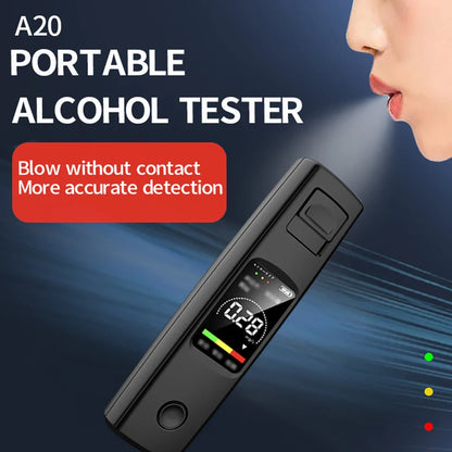 Professional High Sensitivity Breathalyzer - Non-Contact Alcohol Tester with Type-C Charging, Portable Alcoholometer