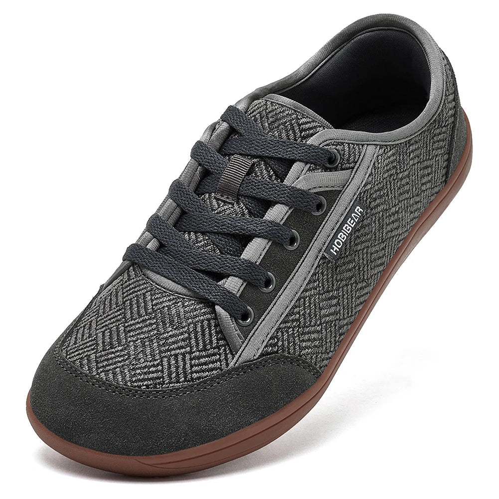 HOBIBEAR Barefoot Shoes for Men & Women | Zero Drop, Wide Toe Minimalist Cowhide Leather Sneakers
