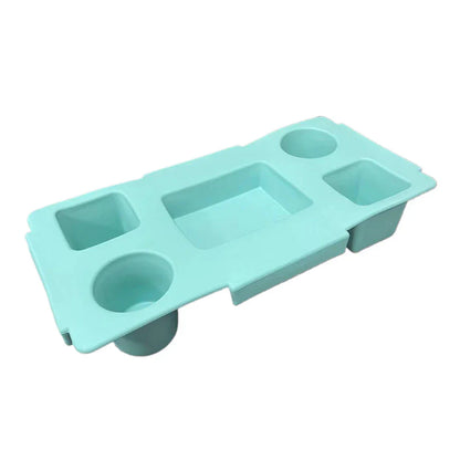 EVA Waterproof Storage Lid Organizer – 5-Compartment Cup & Phone Holder Bag Top Accessory for Camping & Travel Storage