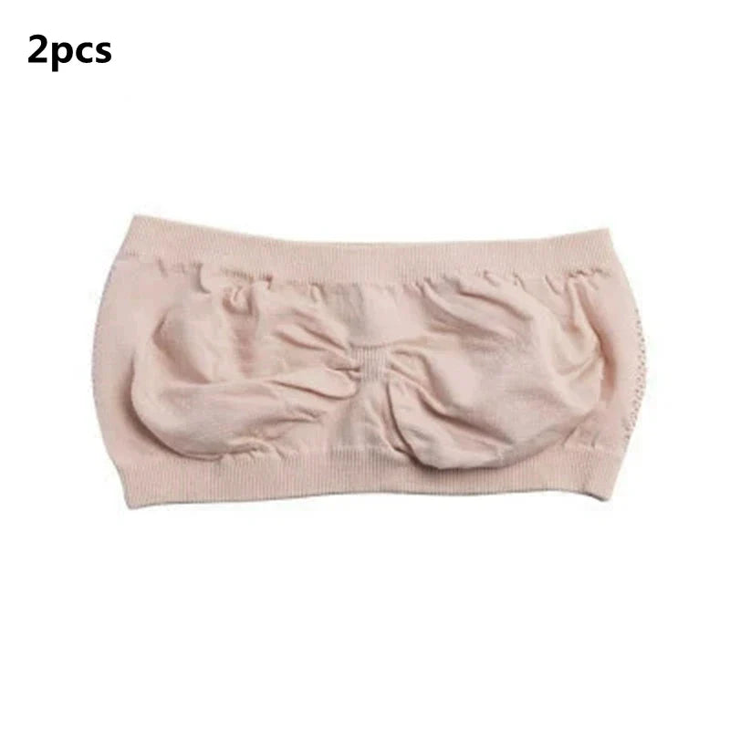 Women’s Sexy Strapless Crop Top Bra – Breathable Mesh Bandeau, Invisible No-Pad Summer Brassiere