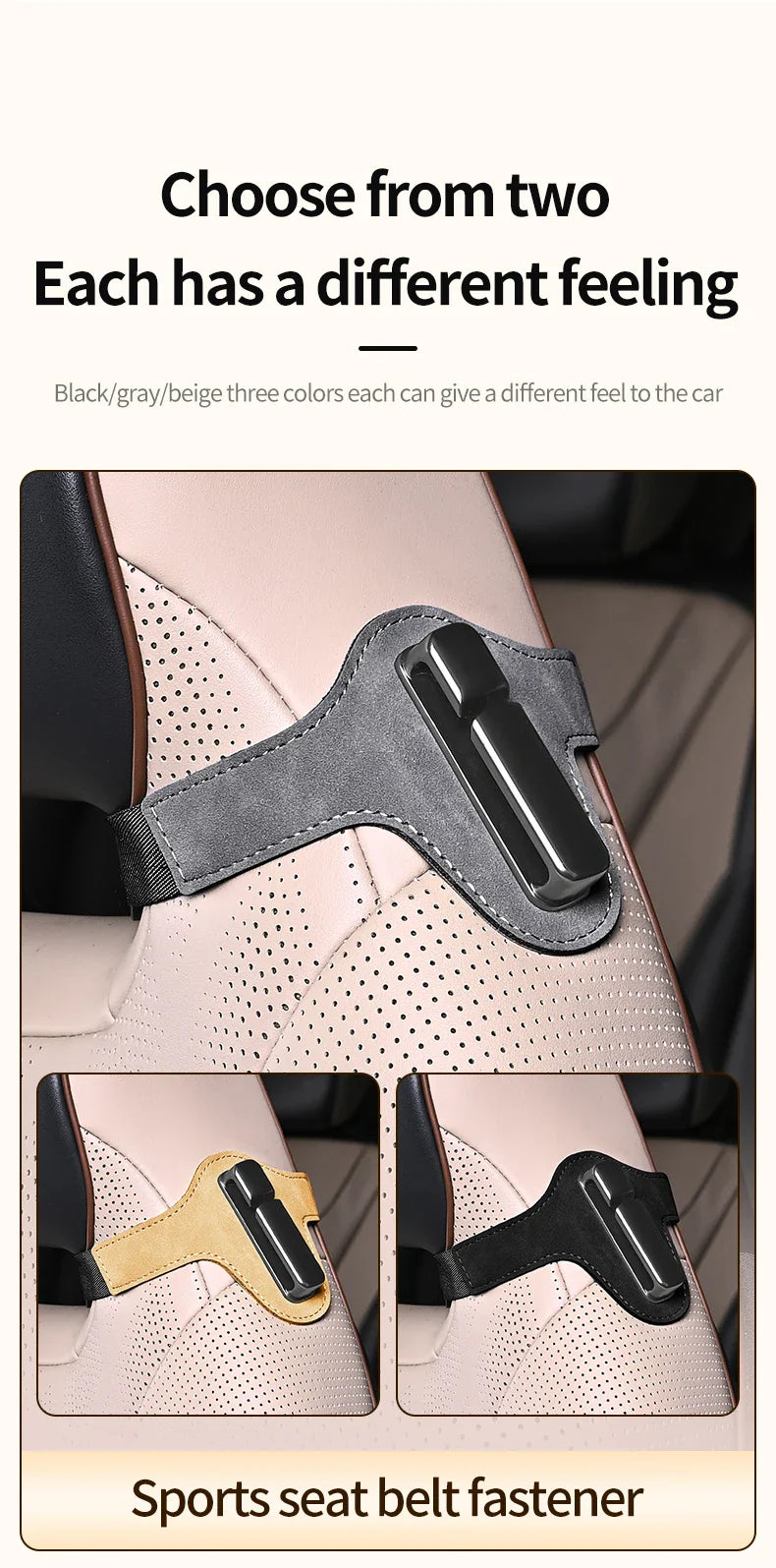 Car Seat Belt Limiter Extension – Adjustable Anti-Pinch Safety Device for Pregnant Women & Children