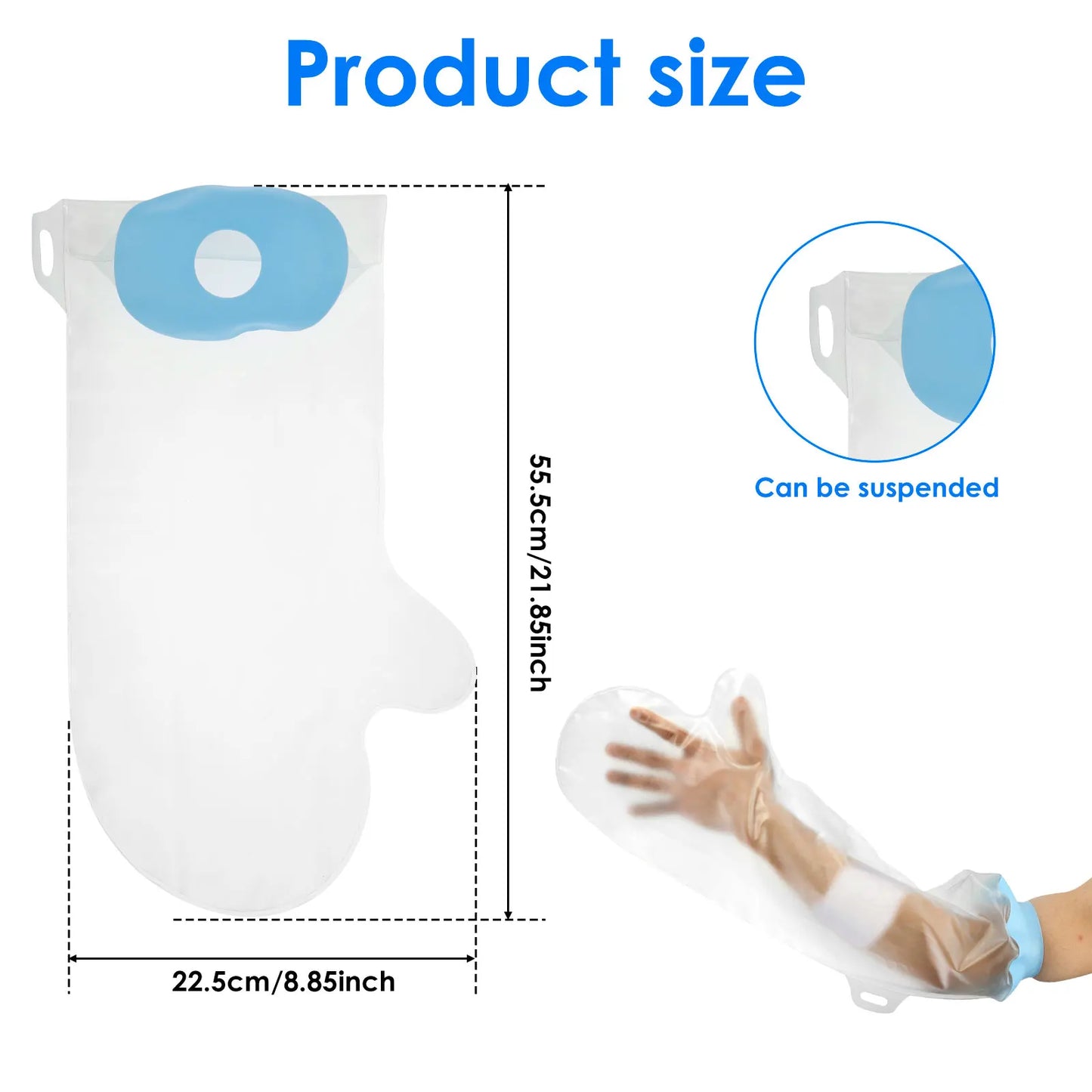 Waterproof Arm & Hand Shower Cast Cover – Adult Protective Sleeve for Wounds, Fractures & Bandages