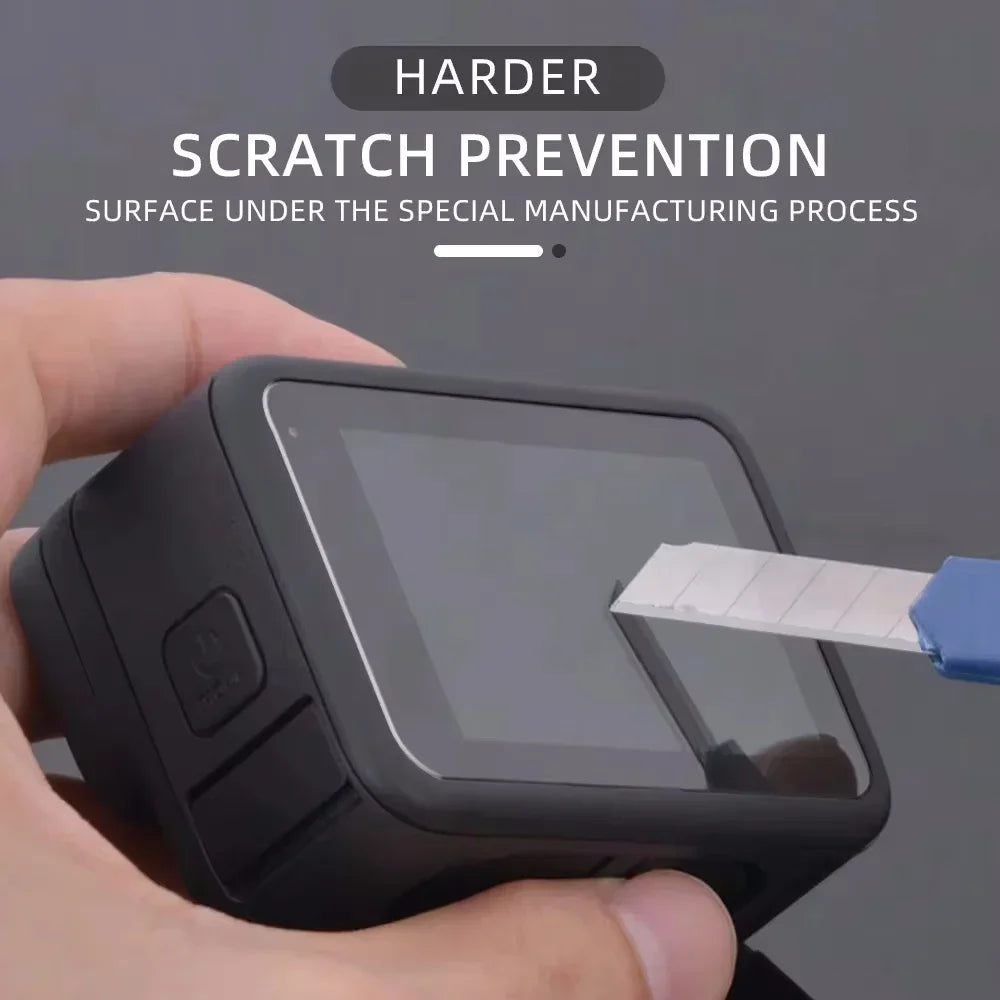 1-9PCS HD Tempered Glass Screen Protector Set – Front & Back Lens Protective Film for GoPro Hero 9-13 Black Cameras