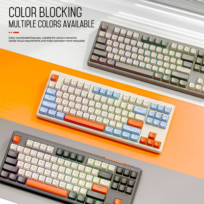 M87 Wireless 87-Key RGB Gaming Keyboard – Dual Mode Bluetooth with PBT Keycaps