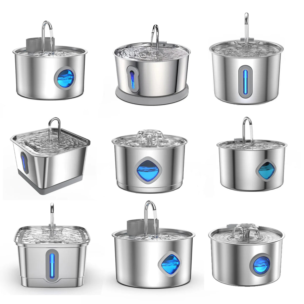 Automatic Cat Water Fountain - Stainless Steel Dog & Cat Water Dispenser with Filter