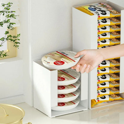 Ramen & Instant Noodle Storage Box – Multi-Function Kitchen Organizer for Cups, Tissues, Facial Masks, Tabletop Storage