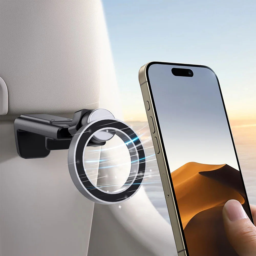 Airplane Mobile Phone Holder Stand – Portable Magnetic Travel Mount for MagSafe iPhone 16 & Xiaomi