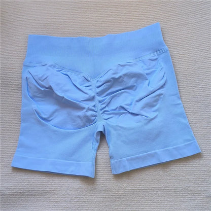 Women’s Gym Impact Running Shorts — Seamless Scrunch Butt Biker & Yoga Athletic Leggings
