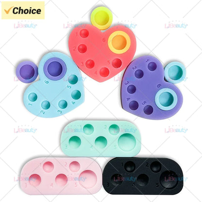 Libeauty Mini Silicone Palette – 6-Function Tray for Lash Lift, Tint, Brow Lamination & Eyelash Perm Makeup Tools