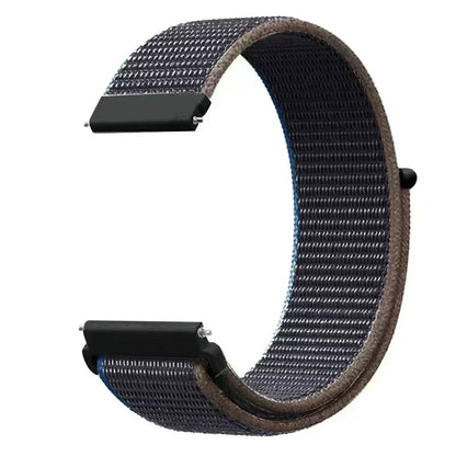 22mm Sport Nylon Loop Watch Band – Breathable Replacement Wristband for NORTH EDGE APACHE-46 Smartwatch, Durable Adjustable Strap