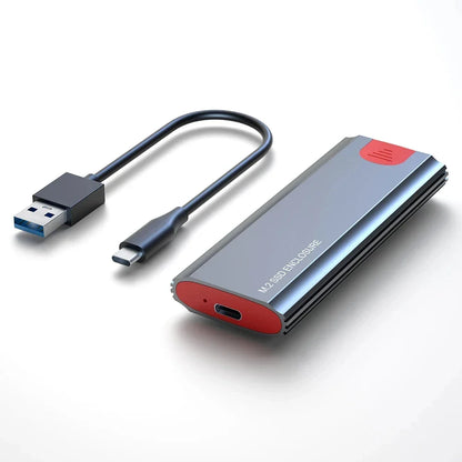 M2 SSD Case – M.2 NVMe SATA SSD Enclosure Adapter, 10Gbps USB 3.2 Gen2, USB-C External Enclosure, Supports M, B & B&M Keys
