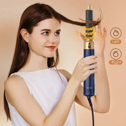 5-in-1 Hair Dryer Comb Set – Professional Hot Air Styler for Curling, Straightening & Volumizing Hair at Home