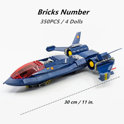SUPERHEROES X-JET 97 SR-71 Blackbird Airforce Plane Model – Building Block Toy Gift