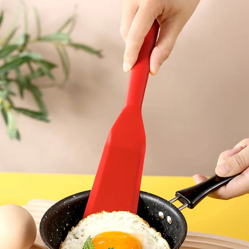 7-Color Silicone Frying Shovel – Non-Stick Pancake, Egg & Steak Spatula for Kitchen & Baking