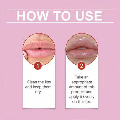 Instant Lip Plumping Serum - Nourishing Moisturizing Anti-Wrinkle Lip Gloss for Fuller Sexy Lips