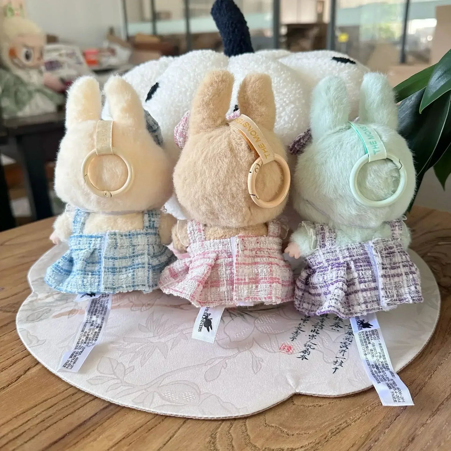 17cm Labubu Plush Doll Clothes - Kpop EXO Idol Outfit V1 V2 Black Dress Suit Accessories Gift