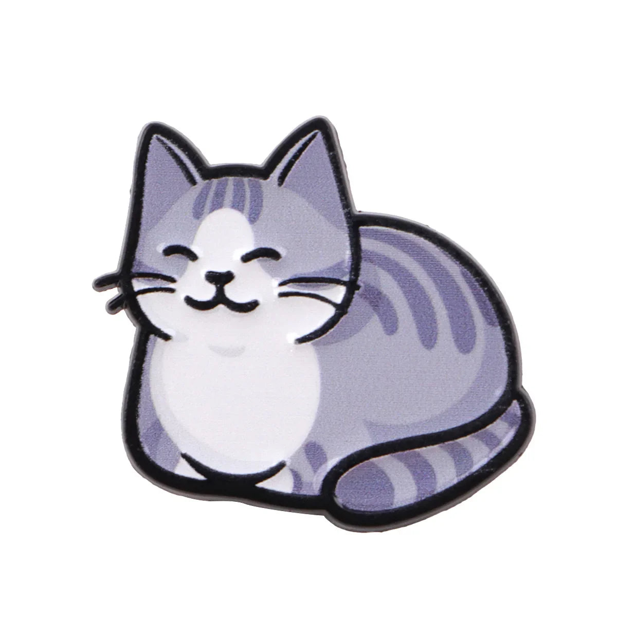 Cute Cat Enamel Pin — Cartoon Animal Lapel Brooch for Backpacks, Cosplay & Kids Gifts
