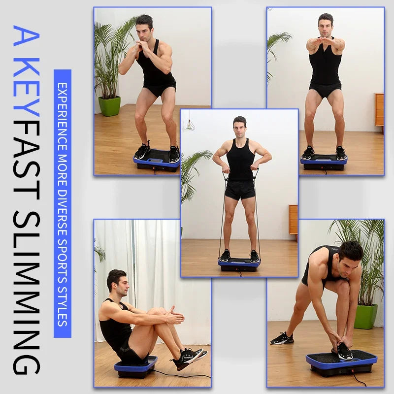 3D Whole Body Vibration Plate Machine — Silent Motor Fat Shaker with Adjustable Speed for Workout & Fitness