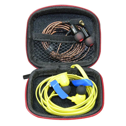 KZ Original PU Zipper Earphone Storage Bag – Portable Black Case for Earbuds, Accessories, and Cards