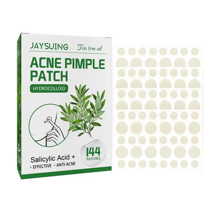 144 Pack Acne Pimple Patches – Translucent Matte Hydrocolloid with Salicylic Acid & Tea Tree Oil for Whiteheads & Inflamed Acne