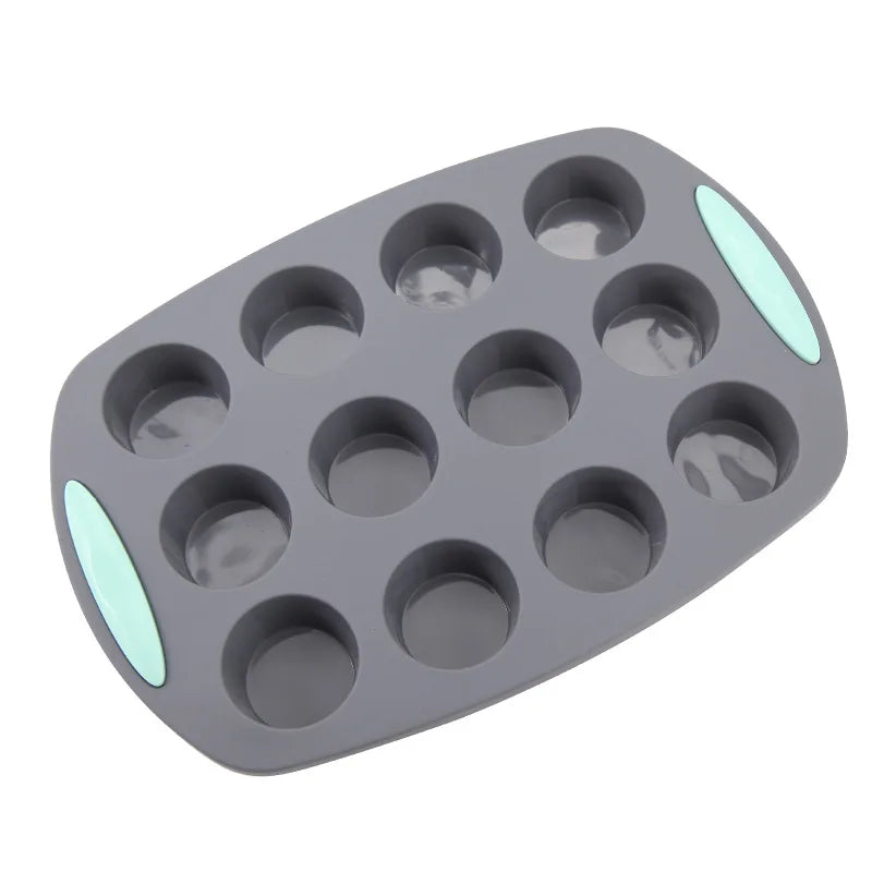3D Silicone Bread and Muffin Mold Set - Heat Resistant, Non-Stick Kitchen Bakeware for Cakes and Pastries