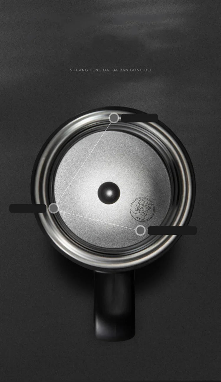 Large Capacity Stainless Steel Vacuum Flask Heat Preservation Insulated Household Cup
