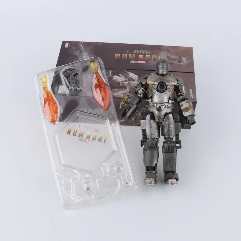 ZD Toys 7" Iron Man Action Figures – Joint Movable MK1 to MK50 Movie Collectible Dolls