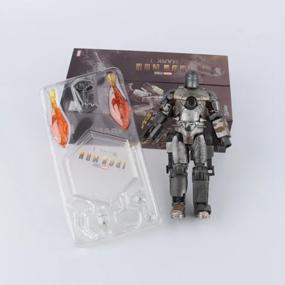 ZD Toys 7" Iron Man Action Figures – Joint Movable MK1 to MK50 Movie Collectible Dolls