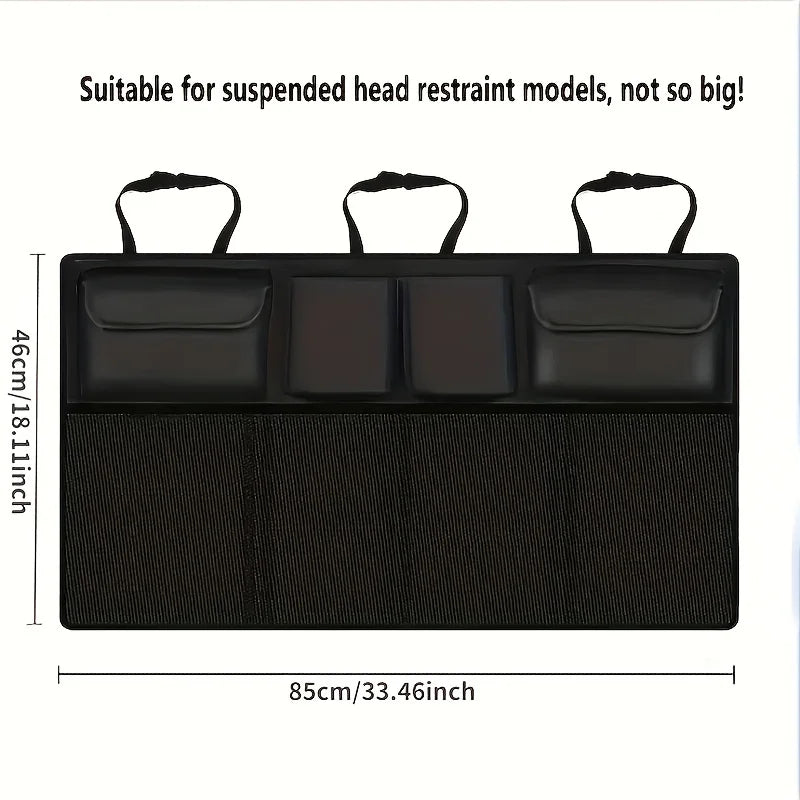 Waterproof Car Seat Back Storage Hanging Bag - SUV Mesh Pocket Organizer for Car Interior