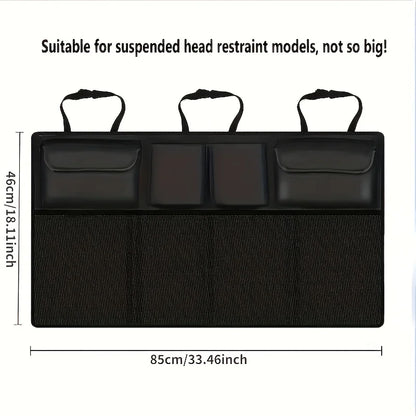 Waterproof Car Seat Back Storage Hanging Bag - SUV Mesh Pocket Organizer for Car Interior