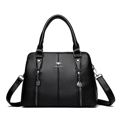 Luxury Women’s Leather Casual Tote Bag – High Quality Large Shoulder & Crossbody Handbag