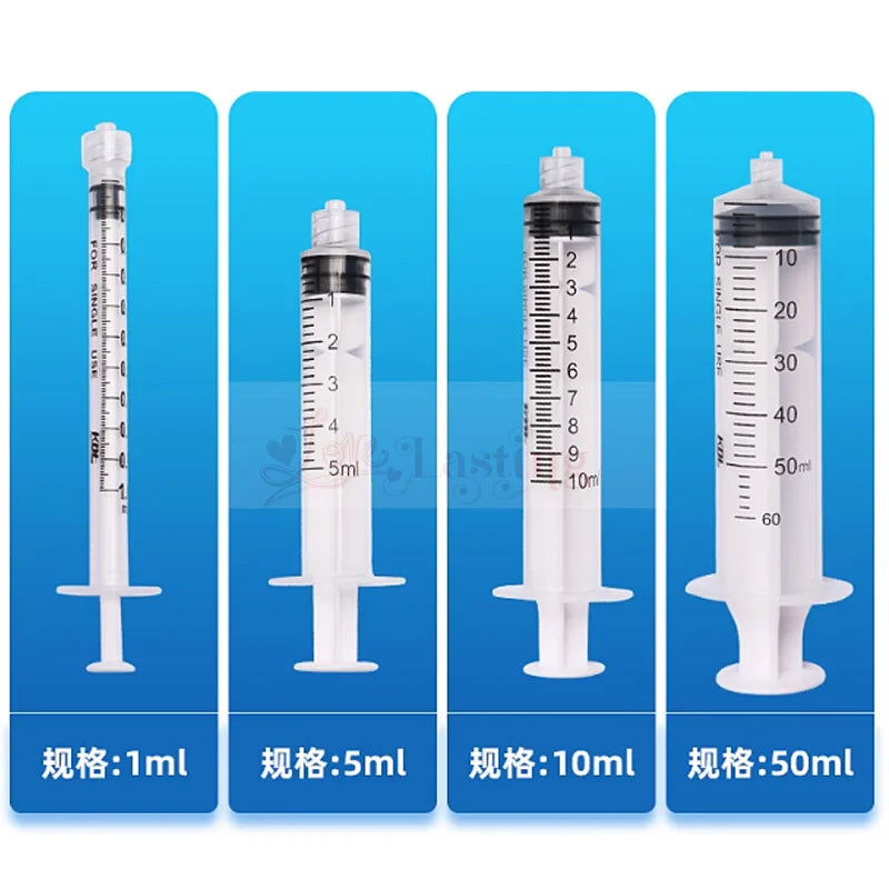 20PCS Plastic Luer Lock Syringes – 1ML/5ML/10ML Disposable Sampler Injectors for Perfume, Rinse & Measurement