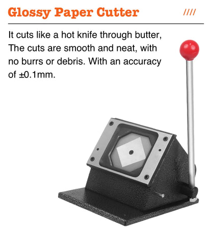 2025 Best Fridge Magnet Button Maker Machine, 50x50mm Square with Cutter & 100pcs Materials Set