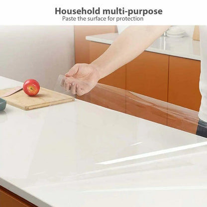 60x300cm Kitchen Wall Sticker - Oil-Proof, Clear Self-Adhesive Film - Removable Protective Covering for Shelves and Drawers Decor