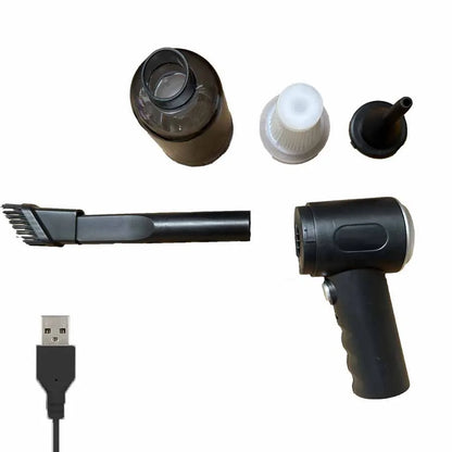 9000Pa Wireless Car Vacuum Cleaner – USB Rechargeable 1200mAh Mini Wet & Dry Portable Household Cleaner