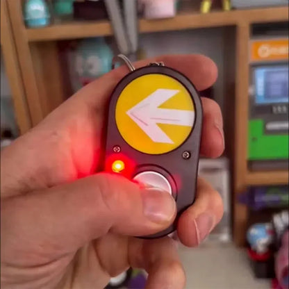 Australian Traffic Light Button Key Holder – Handheld Sound Press Commemorative Funny Keychain Accessory