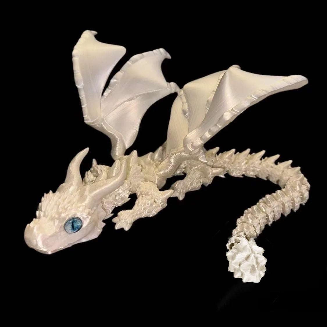 3D Printed Movable Dragon Fidget Toy – Rotatable Articulated Desktop Ornament & Gift for Kids & Adults