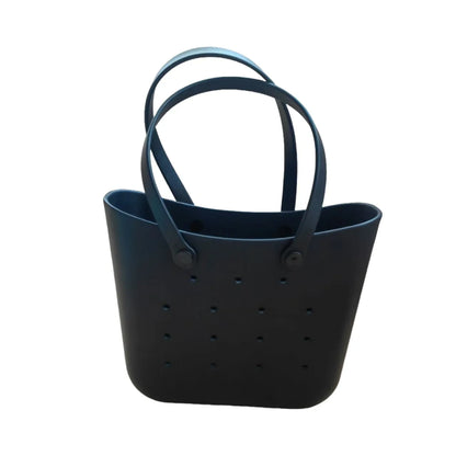 Fashion EVA Molded Beach Bag – Multi-Functional Women’s Shopping & Makeup Storage Tote, Trendy Plastic Waterproof Handbag